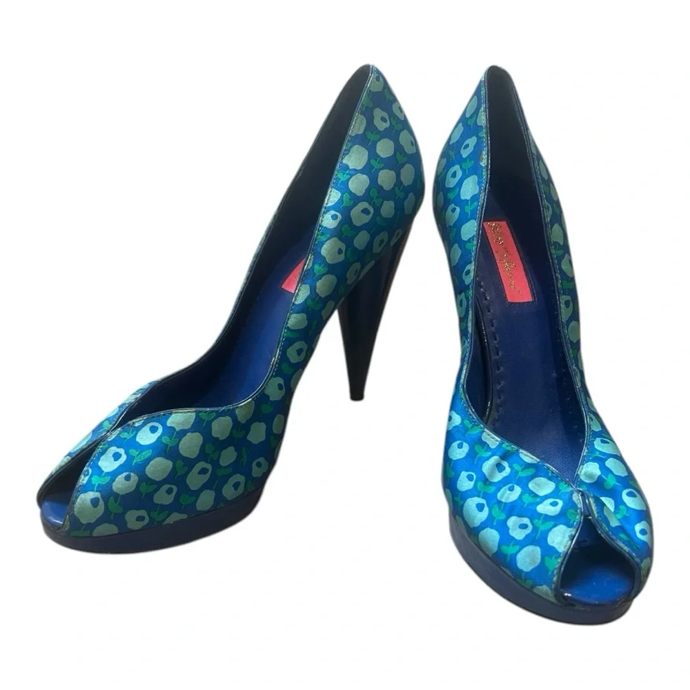 Betsey Johnson Vero Cuoio Womens Platform Size 8.5 Event Prom HOCO Bratcore Y2K - Picture 1 of 15